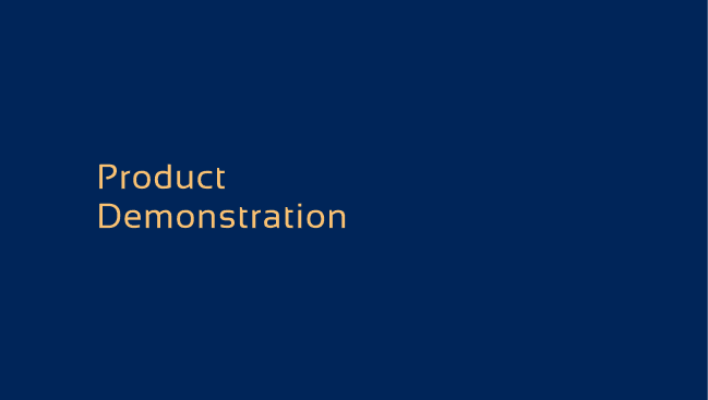 Product Demonstrations
